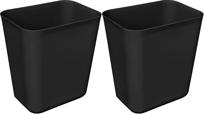 Efficiënte 3 liter prullenbak voor bureau en keuken - 2 Pack