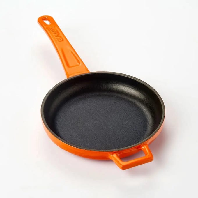 Lava Koekenpan - 16 cm - 0.4 liter - Gietijzer - Oranje