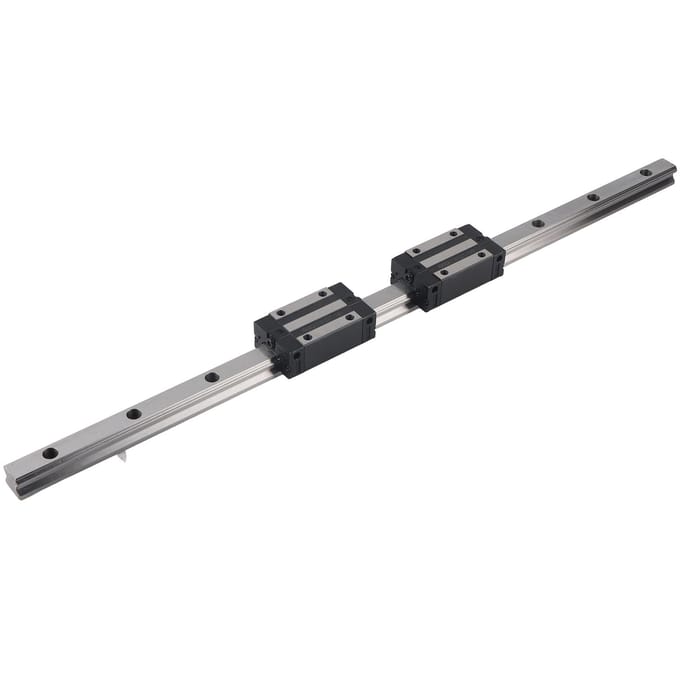 1 pièce Rail de Guidage Linéaire HGR20 600mm + 2 pièces Blocs de Roulement de Chariot Glissière