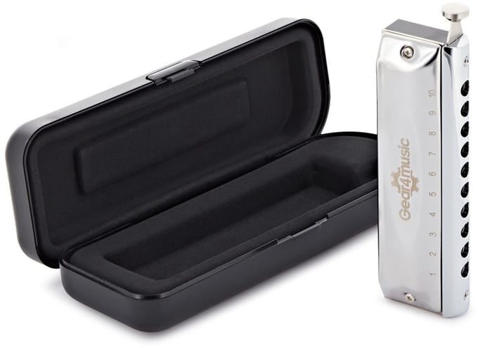 Chromatic Harmonica by Gear4music