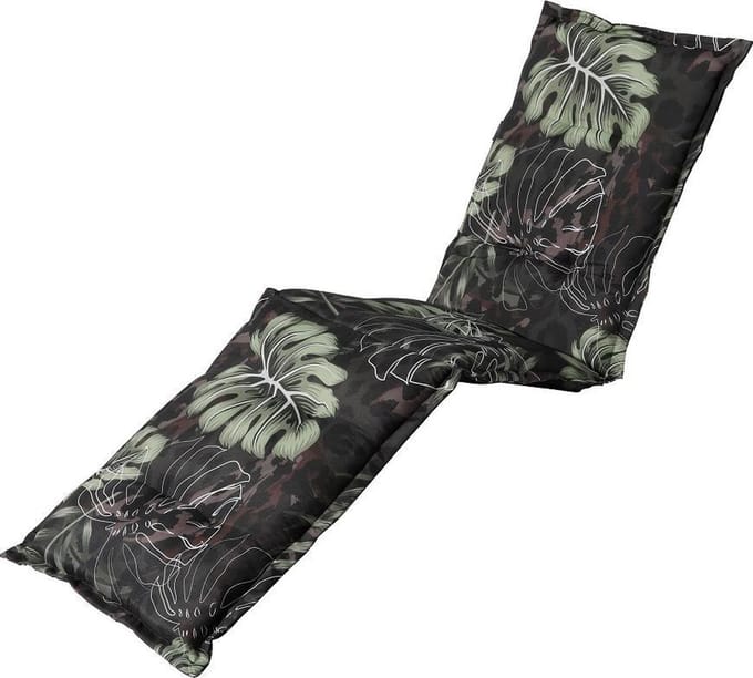 Madison - Tuinkussen - Ligbedkussens - 200x60cm - Elvira Black - Zwart