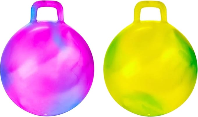 Skippybal marble set - 2x - D45 cm - buitenspeelgoed voor kinderen