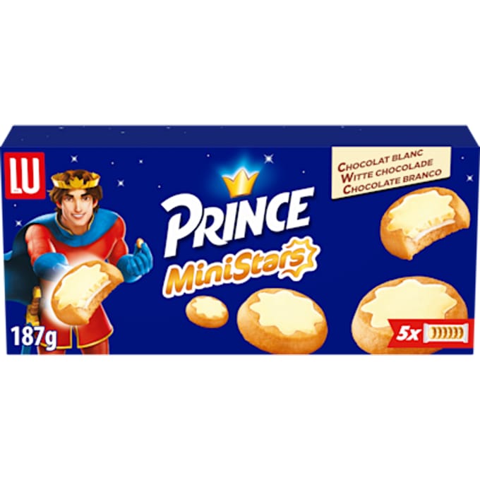 Prince MiniStars koekjes witte chocola