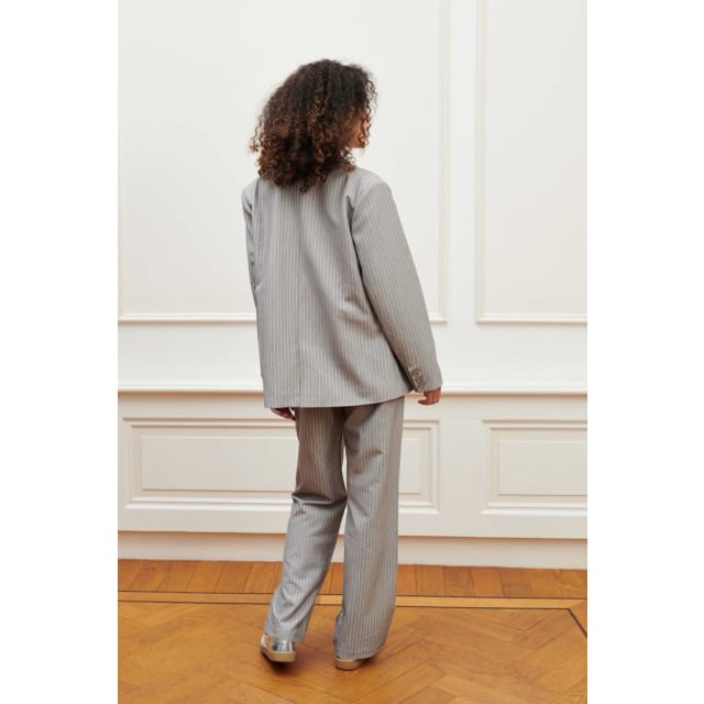 Lofty Manner Blazer Blazer Liset Pk44 553 Grey White Dames Maat - L
