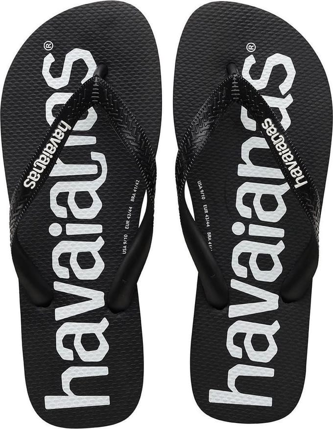 HAVAIANAS TOP KIDS LOGOMANIA black-29-30