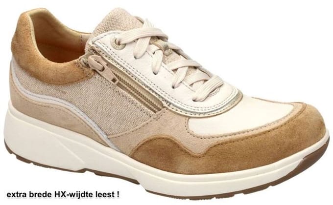 Xsensible -Dames - zandkleur - sneakers - maat 37