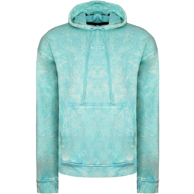 Nicce Cala Womens Aqua Blue Oversized Hoodie