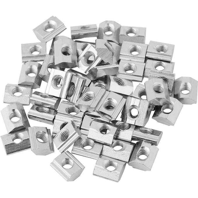 Vernikkeld koolstofstaal schuif T-sleufmoer voor aluminium profielaccessoires (EU20 M5)