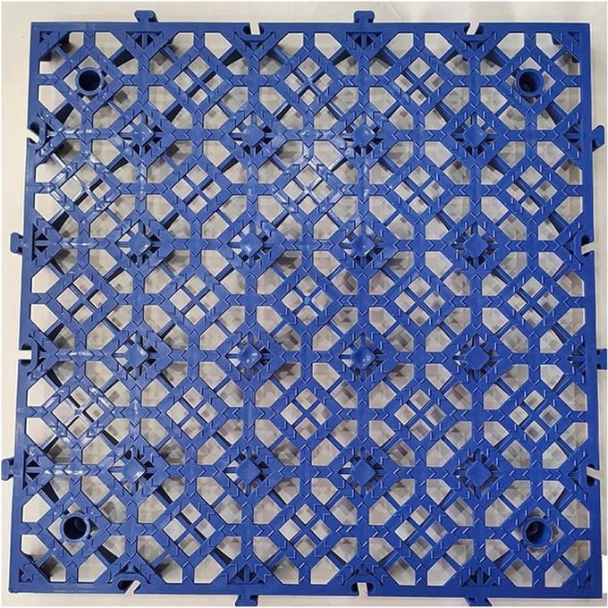 Drainage Vloertegels - Modulaire Dektegels - Veilig Werken - Antislip Ontwerp - 45 Stuks - Blauw