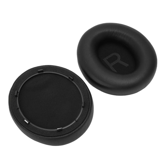 Coussinets d'oreilles de rechange en cuir protéiné à mémoire de forme Installation facile Coussinets d'écouteurs pour Anker Soundcore Space black
