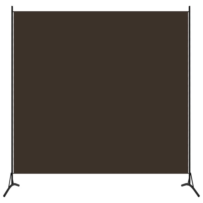 vidaXL - Kamerscherm - met - 1 - paneel - 175x180 - cm - bruin