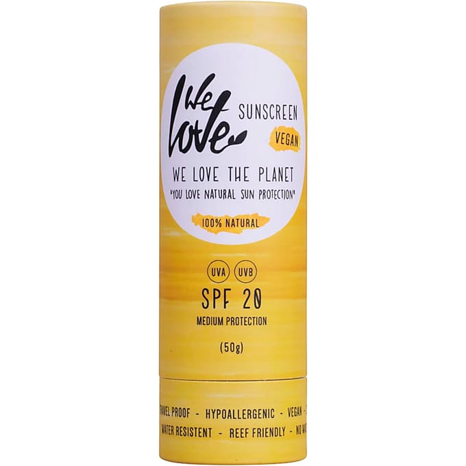 We Love The Planet - Vegan Zonnebrand stick - FACTOR 20