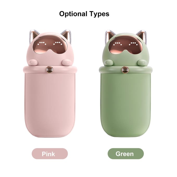 Mini 10000mAh elektrische handwarmer P-ower B-ank 2 instelbare verwarmingsniveaus/ LED-schermweergave/ 6 groen