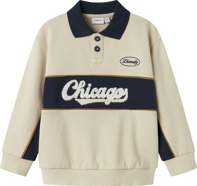 NAME IT - NMMLUCAN LS NREG SWEAT POLO UNB - Jongens - Sweaters