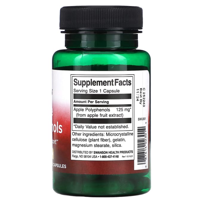 Appelpolyfenolen, 125 mg, 60 Capsules