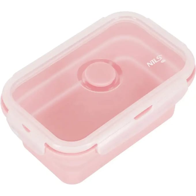 Opvouwbare Lunchbox 500ml Roze - Compact en Veilig