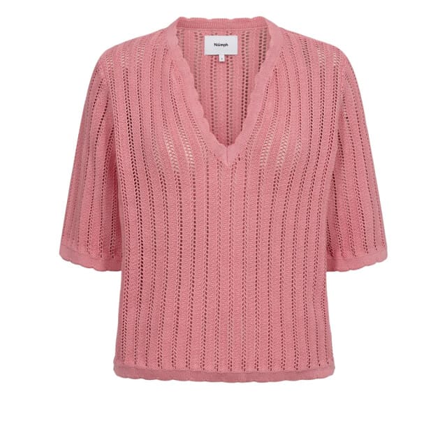 Nümph 705481 nupoelle ss pullover 2718 flamingo pink