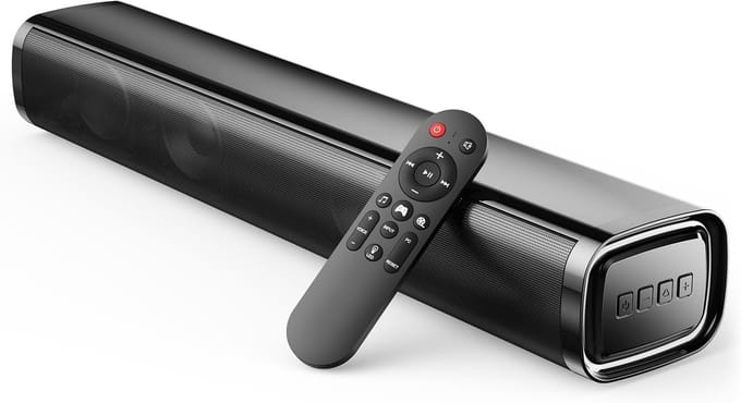 MKSS® Soundbar PC - Speaker Computer - Plug & Play - 60W