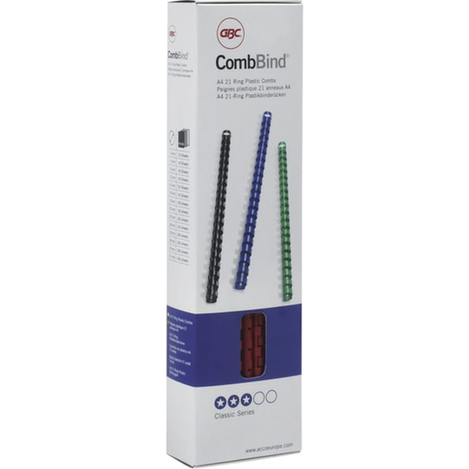 GBC Combbind bindruggen wit - a4 - 6 mm - 100 stuks