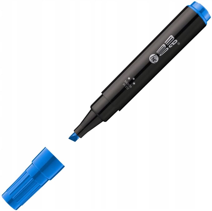MemoBe Permanente Marker, Blauw, Standaard Punt 1-4mm
