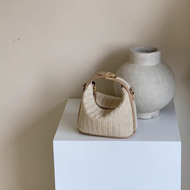 Zomerstrooien Handtas Mode Handtas Dames Tas Alle Mode Één Schouder Diagonale Span Tas bruin