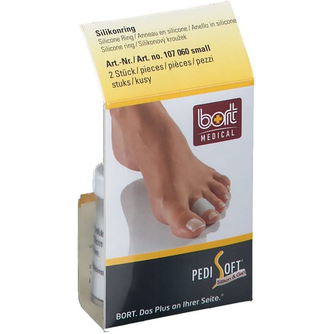 Bort PediSoft Siliconen Ring - Drukvermindering teen - Teencorrector - Maat 1