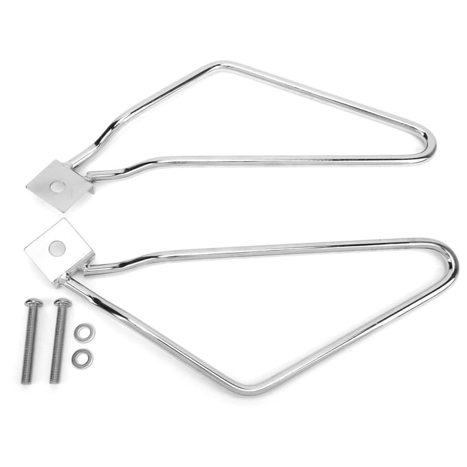 2 stuks Motorfiets Beugel Stangen Rek Staal Verchroomd Vervanging voor 883 Iron XL883N white