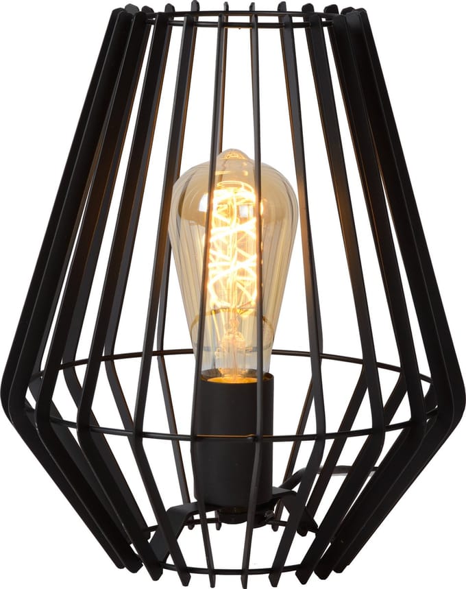 Lucide REDA - Tafellamp - 1xE27 - Zwart