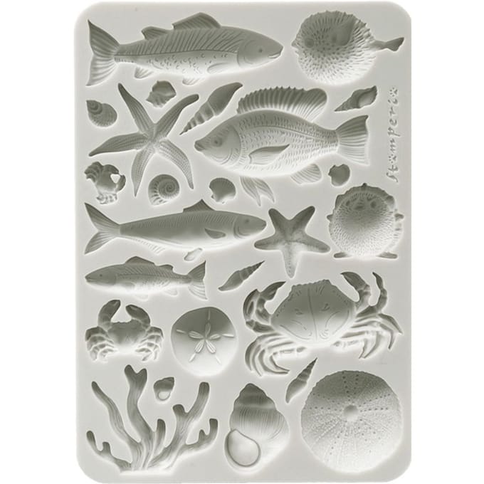 Siliconenvorm A5 "Silent Sea - Shells & Fish"