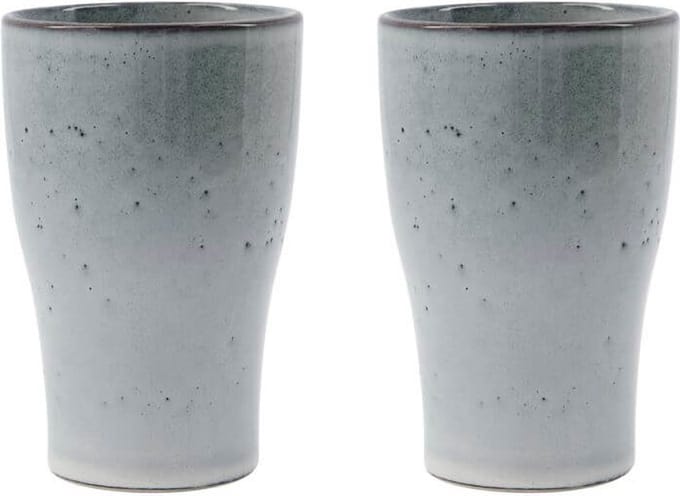 House Doctor Thermobeker Liss lichtgrijs 14cm - 2 stuks