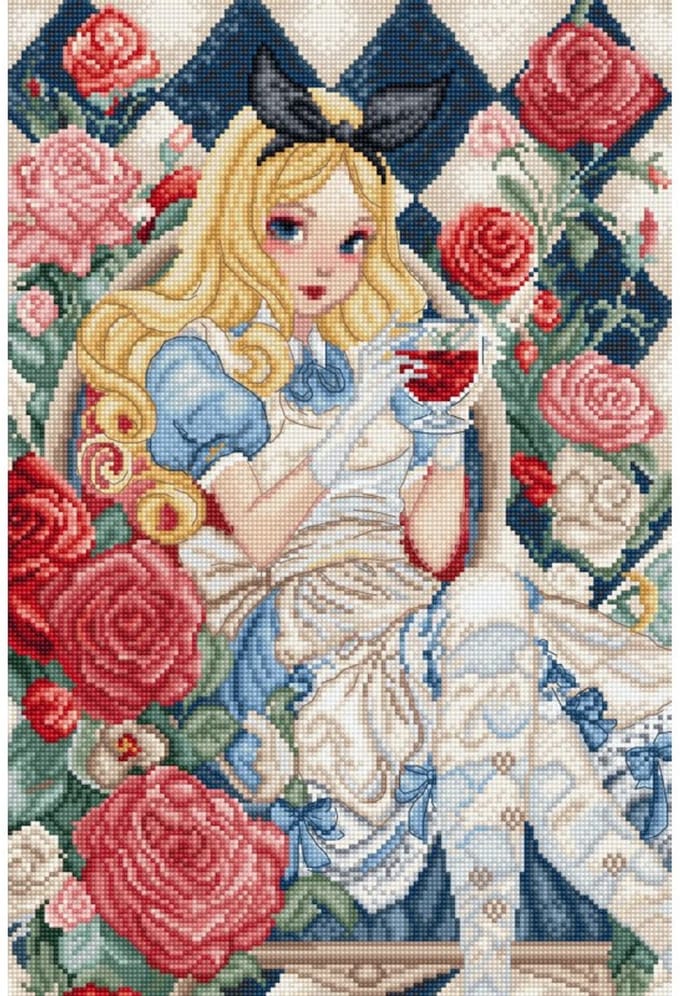 A Glimpse of Wonderland aida telpakket Leti Stitch L9960