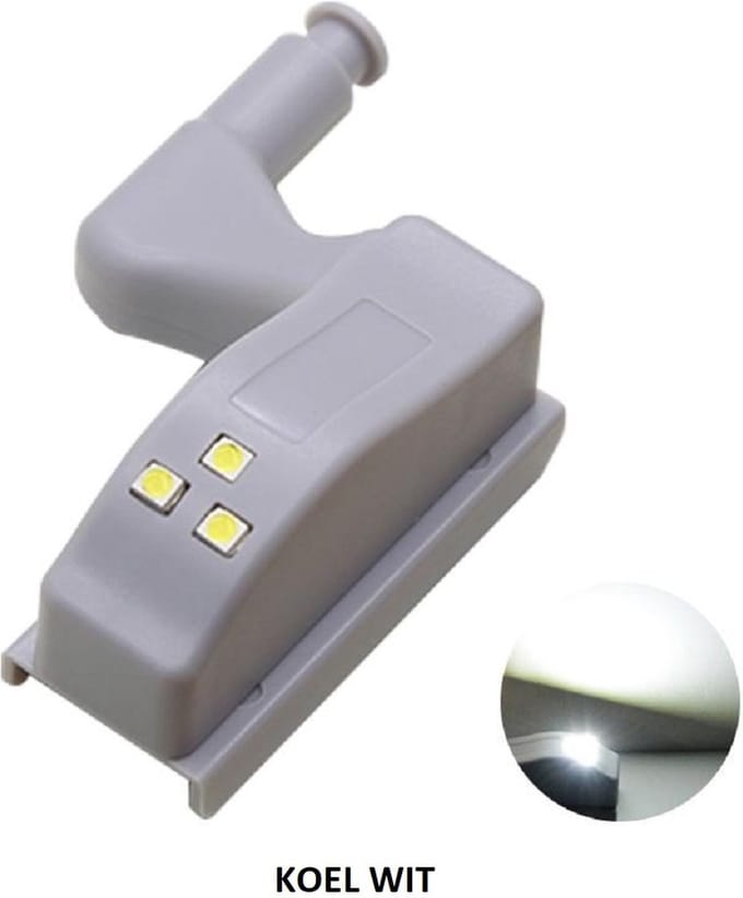 Automatische Scharnierverlichting 6 stuks - Kast Verlichting - Koel Wit - LED