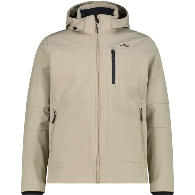 Verwarmde softshell jas met afneembare capuchon CMP