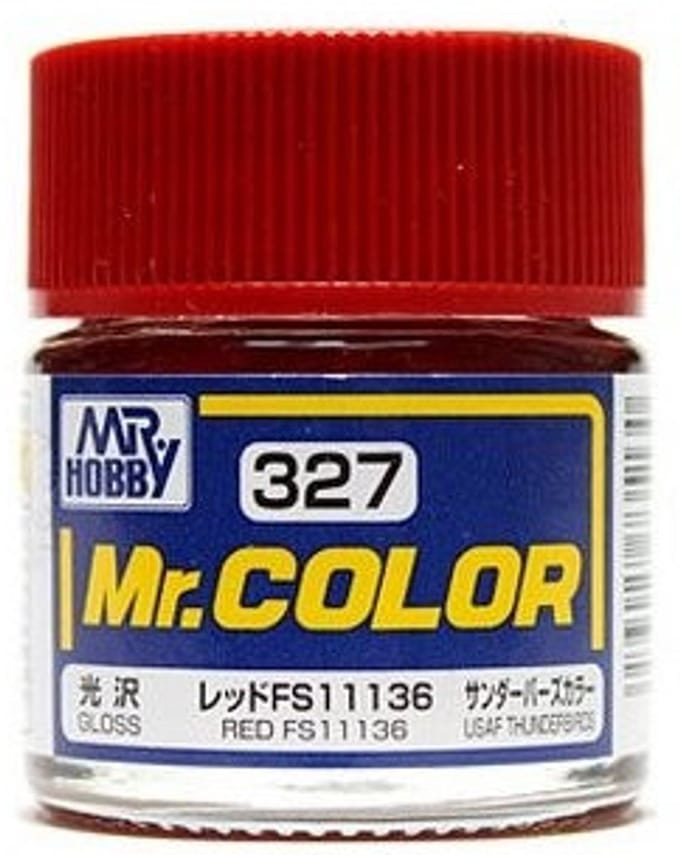 Gunze Mr. Hobby C-327 - Mr. Color 10 ml Red FS11136 - Lacquer Modelbouwverf