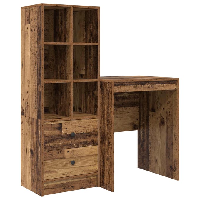 vidaXL - Bureau - Oudhout - 105,5 - x - 50 - x - 127 - cm - 2 - st