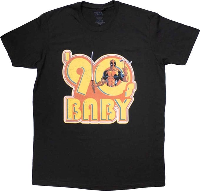 Marvel Deadpool - 90s Baby Heren T-shirt - M - Zwart