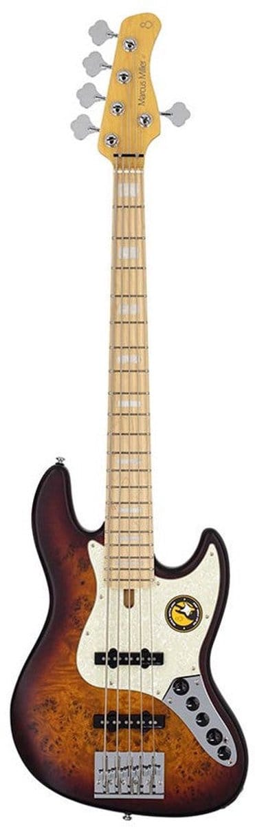 Sire V7 SR5/TSS Marcus Miller Reissue swamp ash 5-snarige actieve basgitaar Tobacco Sunburst Satin