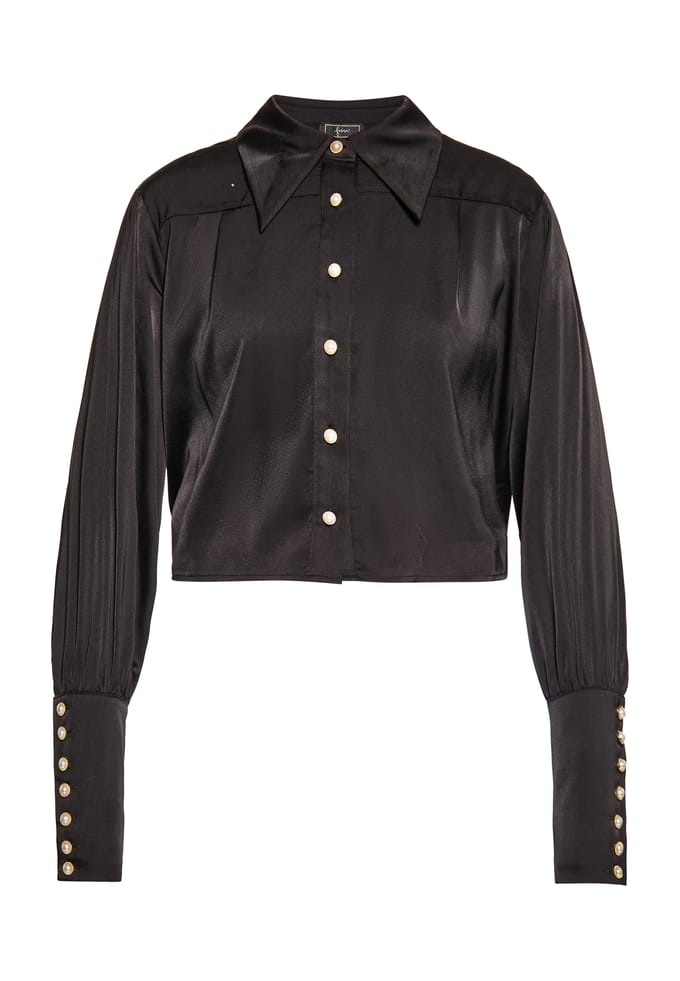 Faina overhemdblouse Dames zwart