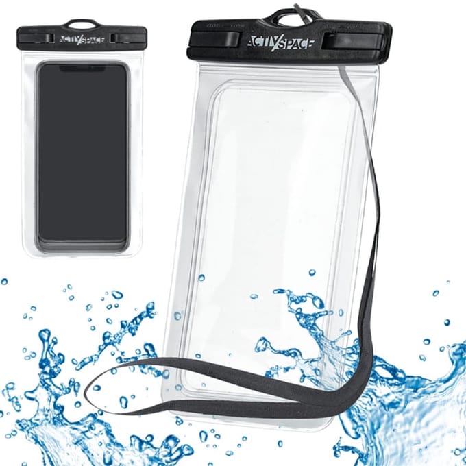 Active Space - Waterdichte Telefoonhoes - IPX8 - Universeel - Inclusief Afneembare Riem
