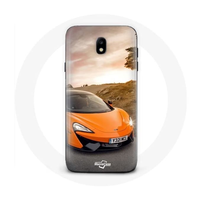 Coque pour Samsung Galaxy j7 2017 Formule 1 McLaren F1 Orange
