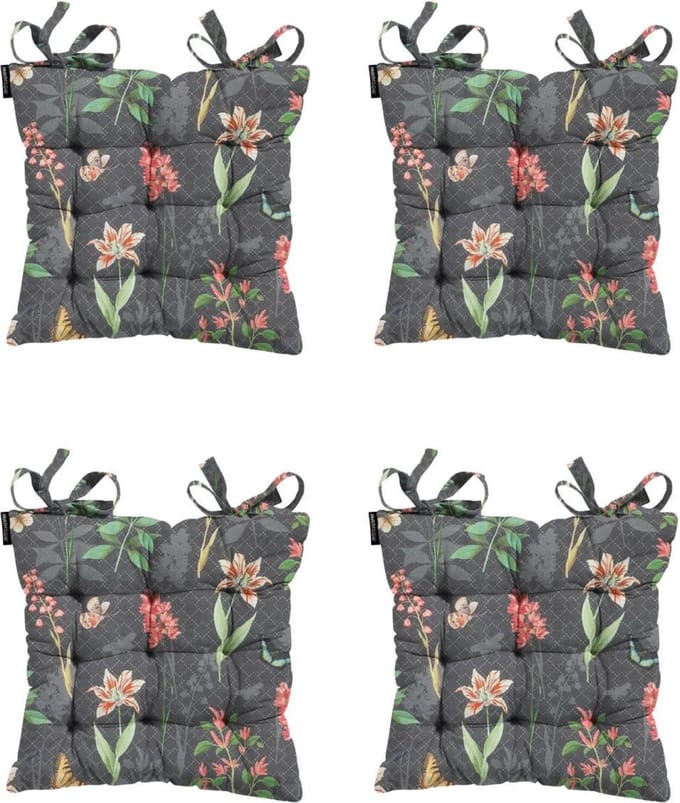 Madison - Zitkussen - Universeel - 4st - 46 x 46cm - Clea Grey - Grijs