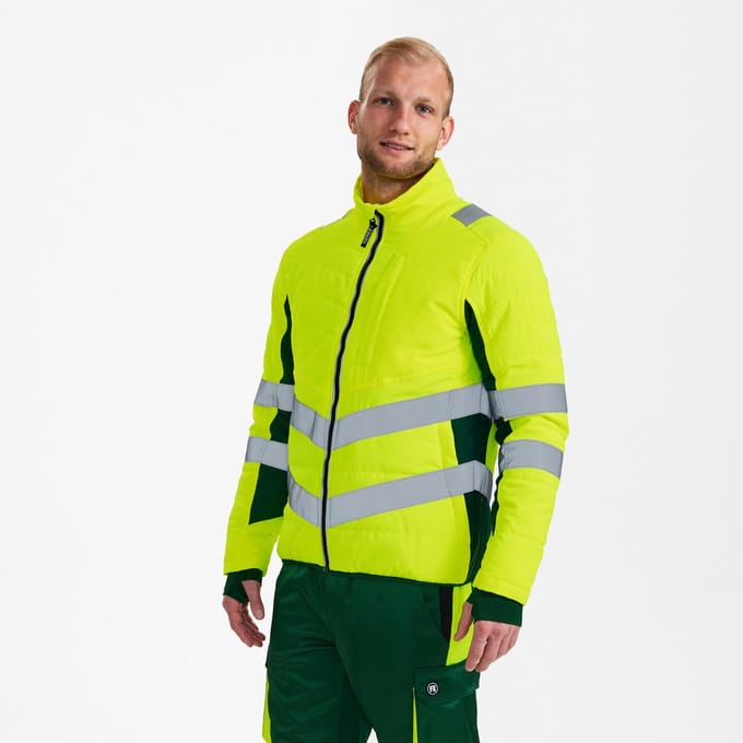 Engel Safety gewatteerde jack 1159-158 - Hi-vis Yellow / Green - 2XL