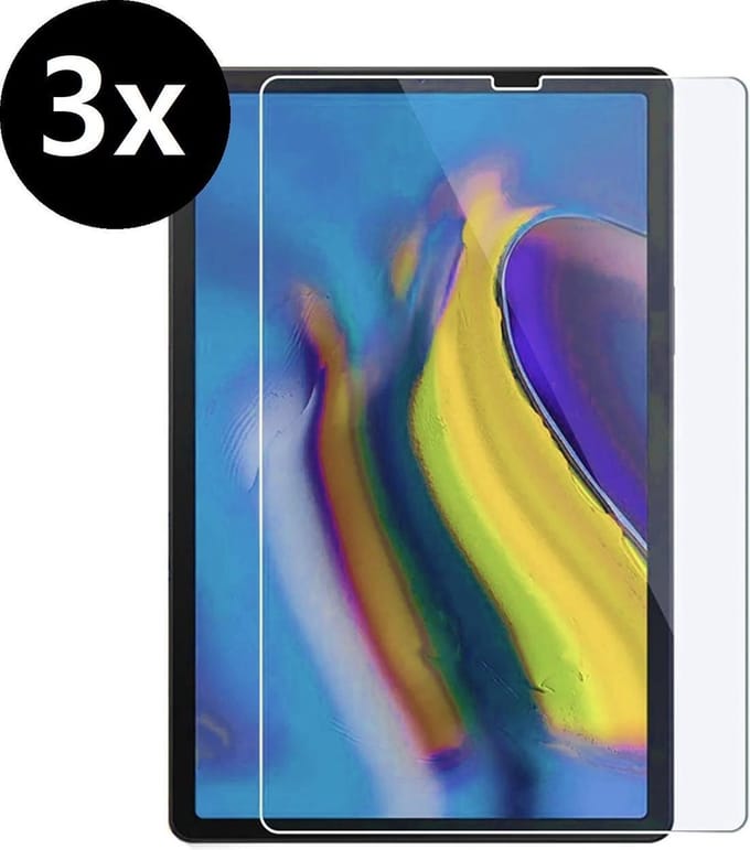 Screenprotector - 3 Stuks - Geschikt voor Samsung Galaxy Tab S5e - Extra Sterk - Beschermglas - Gehard Glas - Tempered Glass - Screen Protector