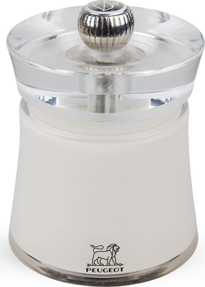 Peugeot Bali Zoutmolen 8 cm - Wit - Acryl