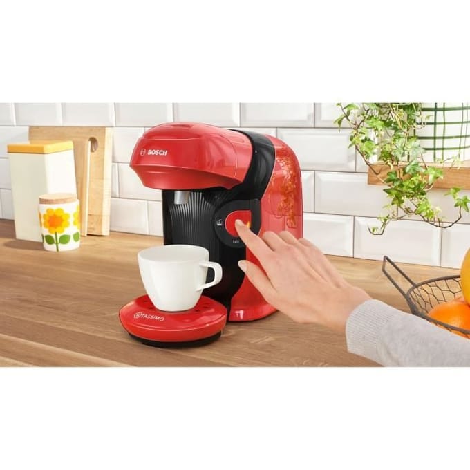 Capsule Koffiemachine BOSCH TAS113E Zwart rouge 1400 W 700 ml