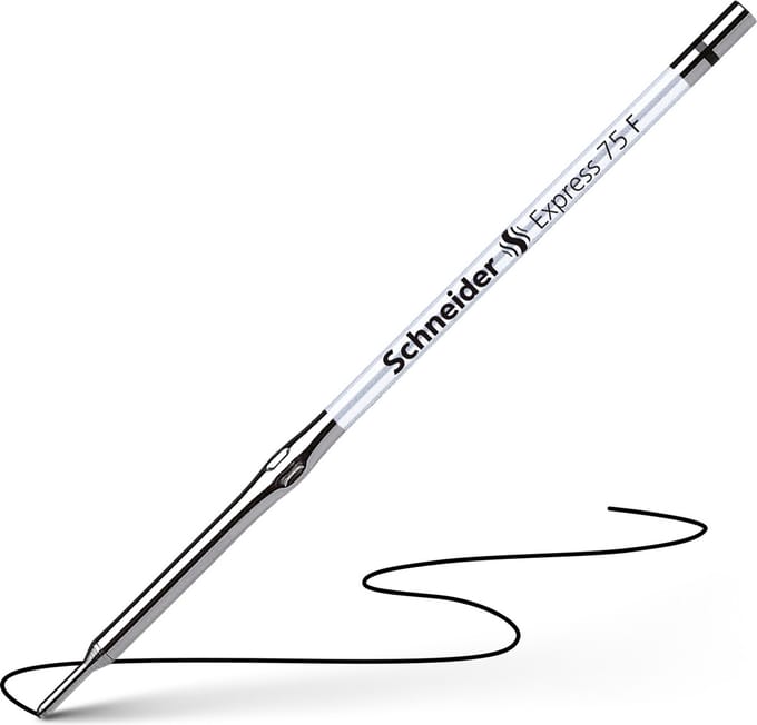 Schneider balpenvulling - Express 75 - F - zwart - S-7501