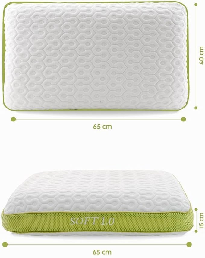 Sleeptech®  Traagschuim - NASA - Memory kussen - Ergonomisch - Galaxy Motion Hoofdkussen Soft 1.0 65x40x14 cm
