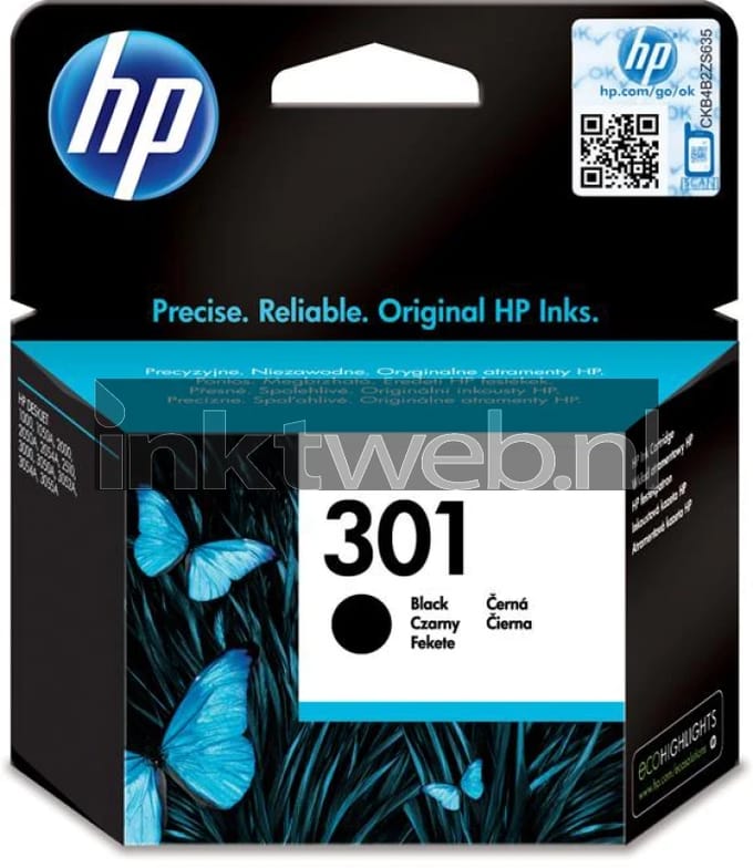 Inktcartridge hp ch561ee 301 zwart