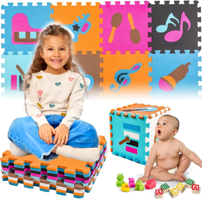 Starky - Speeltent - Vouwbare Educatieve Puzzelmat - Antislip - Veilig
