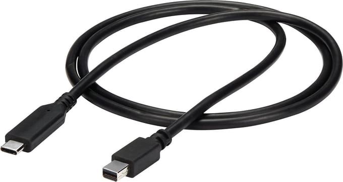 StarTech.com 1m / 3 ft USB-C Aan Mini DisplayPort Cable - 4K 60Hz - Zwart - Extern Video AV / multimedia paneel - STM32F072CBU6 - Zwart